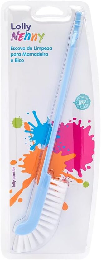 Escova de Limpeza para Mamadeira e Bico Lolly Azul