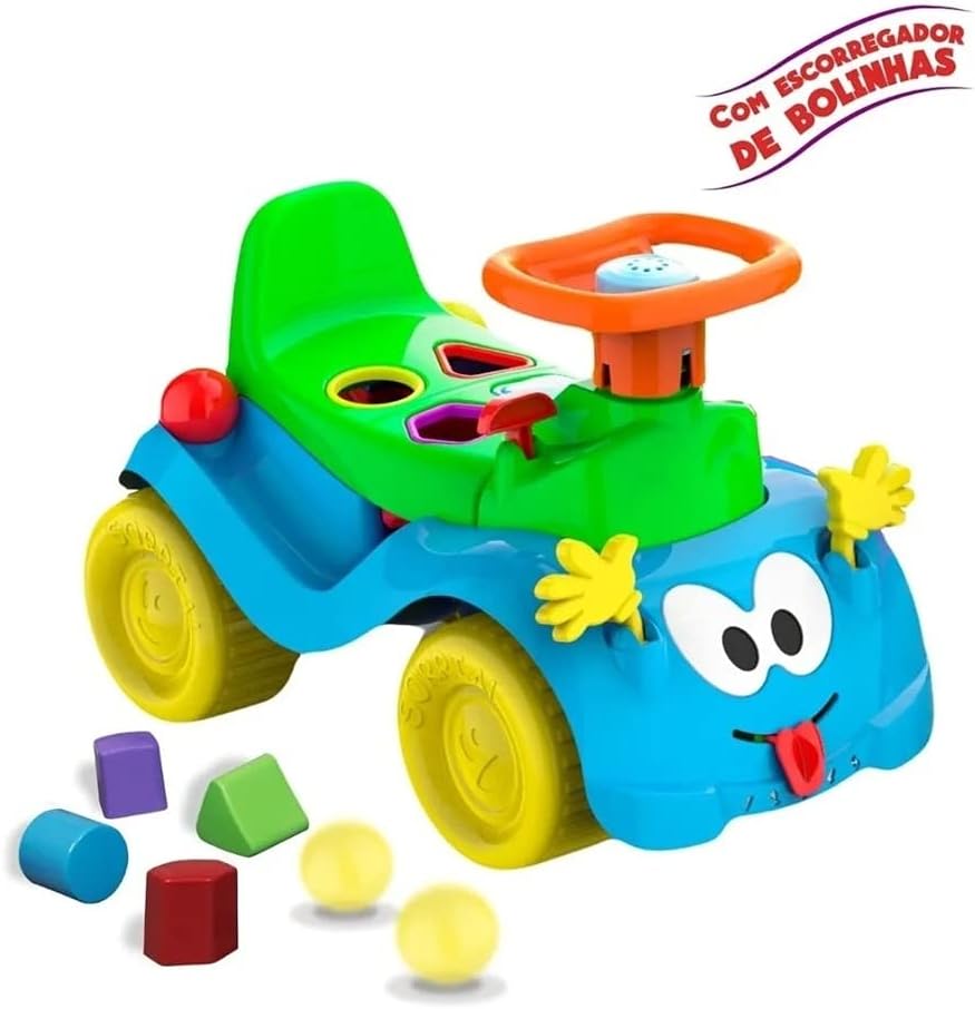 Totokinha Bolinha Cardoso Toys Menino Andador Infantil Azul 4 Totokinha Bolinha Cardoso Toys Menino Andador Infantil Azul - Imagem 4