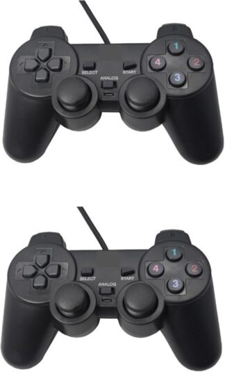 Kit 2 Joystick Xway Controle PC Gamer USB com Vibração Dual Shock