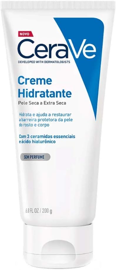 Creme Hidratante CeraVe 200g para Pele Seca e Extra Seca 1 Creme Hidratante CeraVe 200g para Pele Seca e Extra Seca