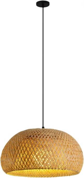 Luminária Pendente Bambu Gimpo KJDD-E-639-30CM 30cm Natural