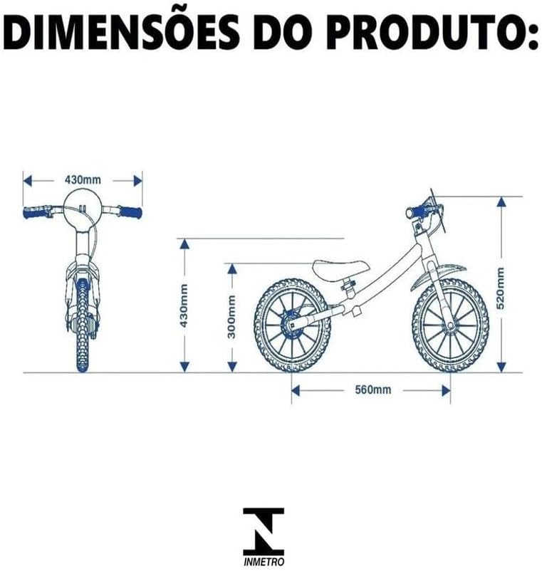 Bicicleta Infantil Nathor Balance Bike Vermelha Aço Carbono 6 Bicicleta Infantil Nathor Balance Bike Vermelha Aço Carbono - Imagem 6
