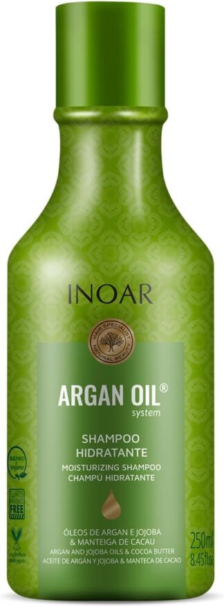 Shampoo Inoar Argan Oil 250ml Hidratação Profunda Antifrizz