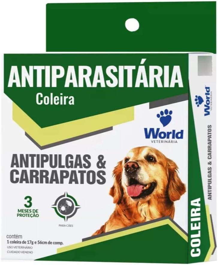 Kit 2 Coleiras Antipulgas e Carrapatos Dugs World Veterinária 4 Kit 2 Coleiras Antipulgas e Carrapatos Dugs World Veterinária - Imagem 4