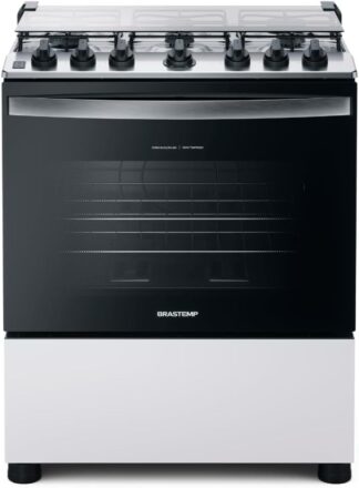 Fogão Brastemp 6 Bocas Branco com Forno 96 Litros Espaçoso
