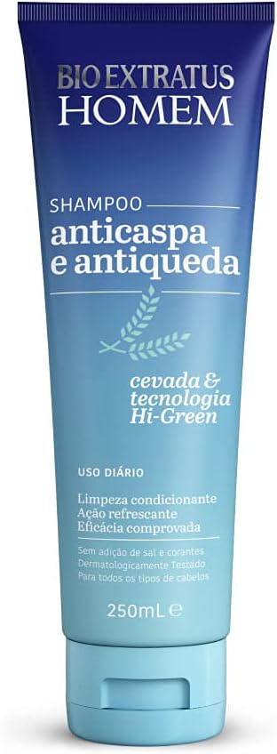 Shampoo Anticaspa Bio Extratus Men Antiqueda 250ml Cuidado Integral