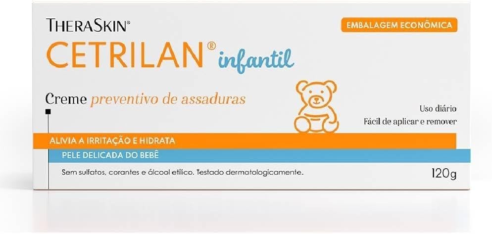 Creme Preventivo de Assaduras Cetrilan Theraskin 120g 2 Creme Preventivo de Assaduras Cetrilan Theraskin 120g - Imagem 2