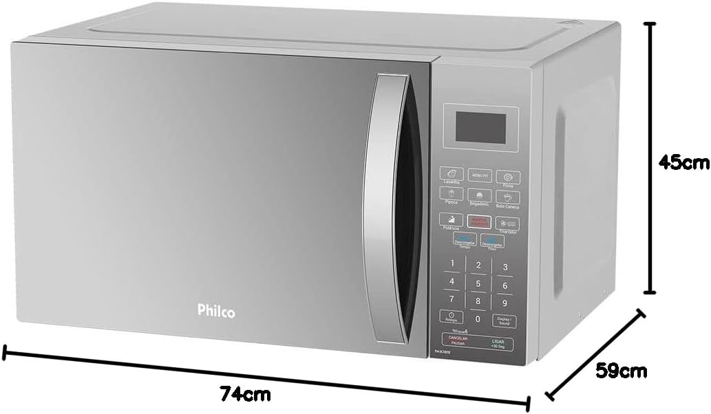 Micro-ondas Philco PMB28EB 28L 1400W Pintura Limpa Fácil 7 Micro-ondas Philco PMB28EB 28L 1400W Pintura Limpa Fácil - Imagem 7