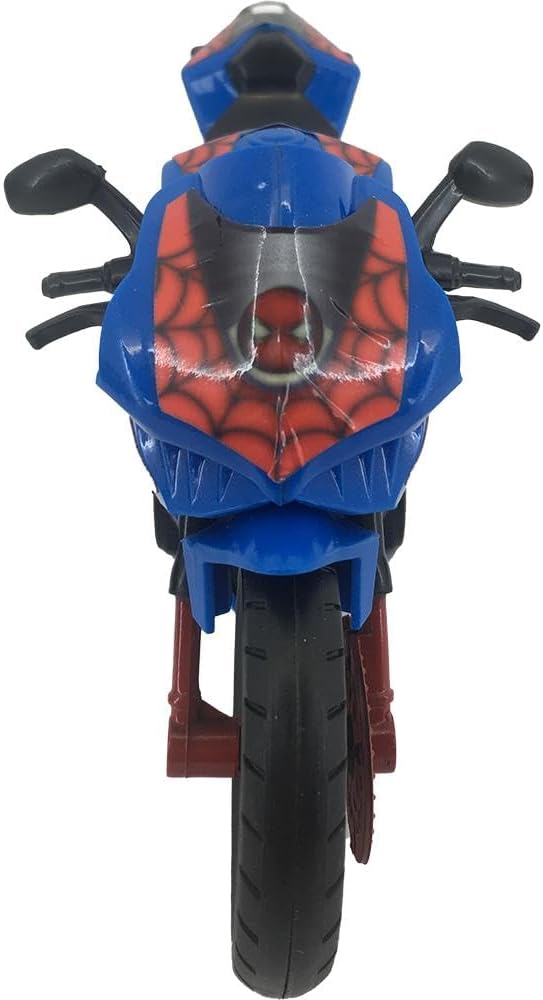 Moto de Fricção Candide Webcycle Spider-Man Brinquedo Infantil 4 Moto de Fricção Candide Webcycle Spider-Man Brinquedo Infantil - Imagem 4