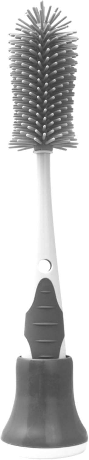 Escova de Mamadeira Clingo em Silicone com Limpador de Bicos