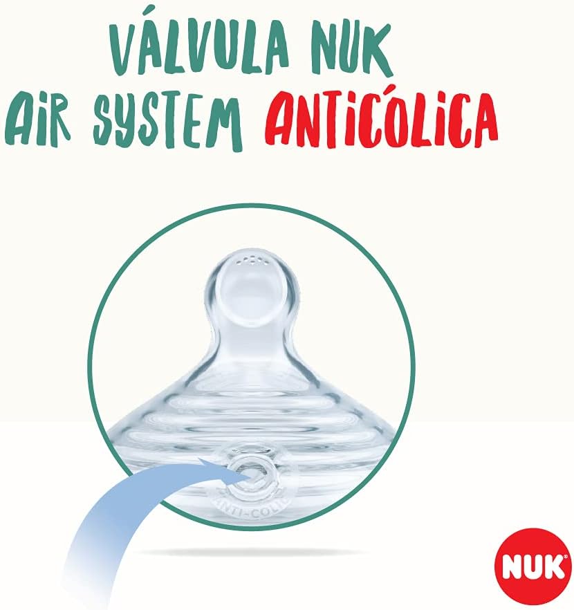 Mamadeira NUK Essence Smart Flow 270ml Anticólica Azul 5 Mamadeira NUK Essence Smart Flow 270ml Anticólica Azul - Imagem 5