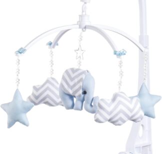 Móbile de Berço Sleep Baby Musical e Giratório Elefantinho Azul