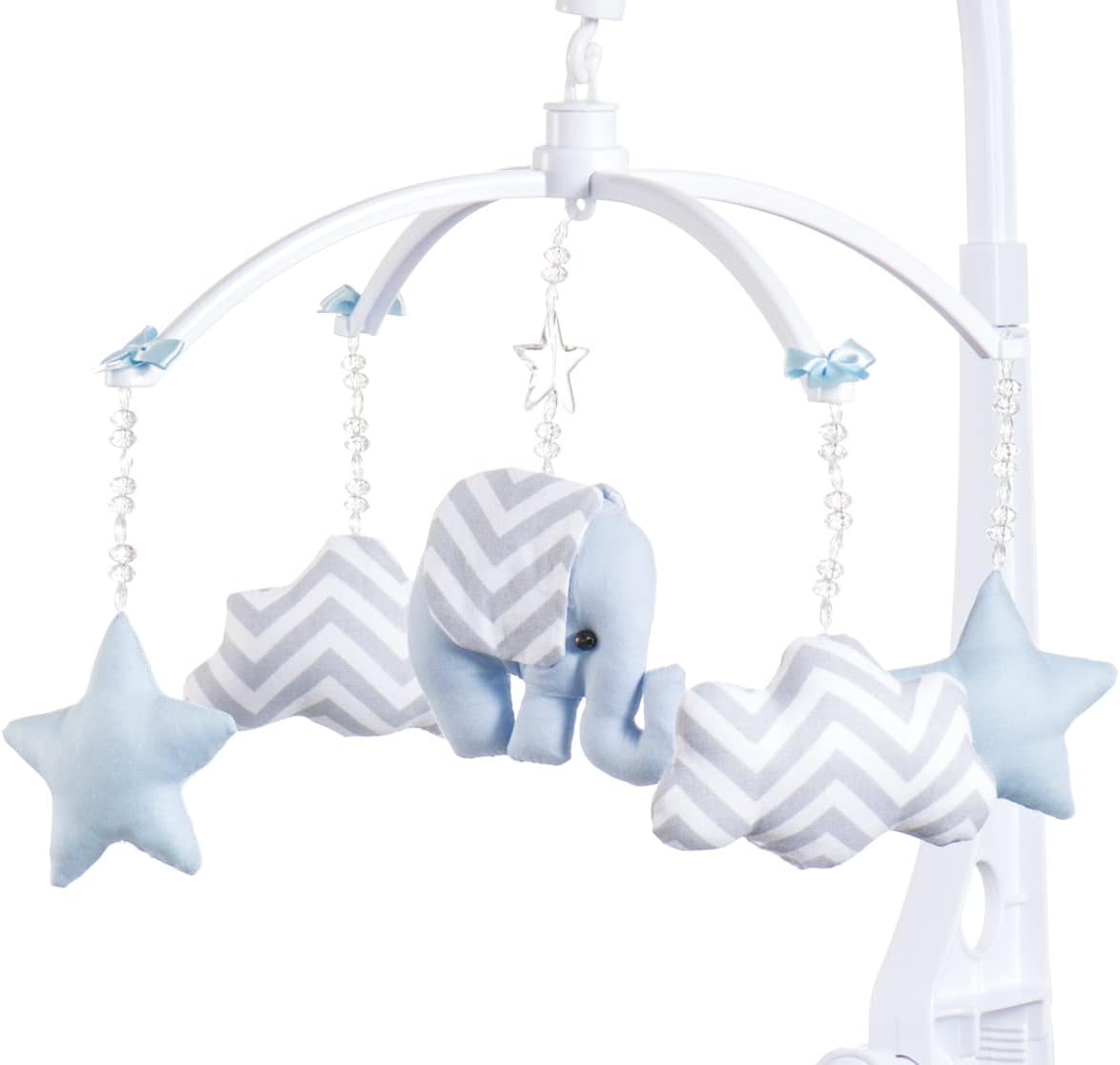 Móbile de Berço Sleep Baby Musical e Giratório Elefantinho Azul 1 Móbile de Berço Sleep Baby Musical e Giratório Elefantinho Azul