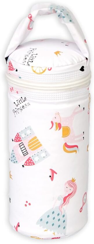 Porta Mamadeira Térmico Assencio Impermeável Rosa Princess