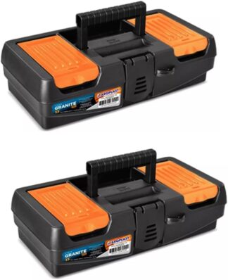 Kit 2 Maletas Ferramentas Arqplast Granite Pro Baixa 13 Preta