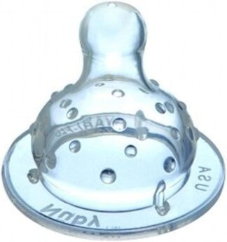 Bico de Mamadeira Nuby Silicone Transparente Fluxo Rápido