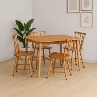 Jogo de Jantar TreeArbor Colonial Clássico 4 Cadeiras Mel