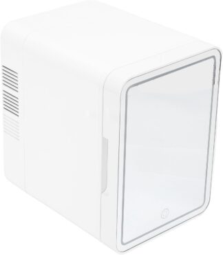 Geladeira Ymiko 6L com Espelho e Luz para Cosméticos e Beleza