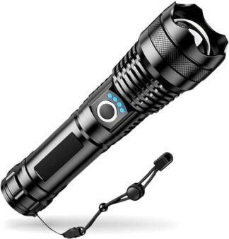 Lanterna LED T9 Recarregável USB Super Potente com Zoom Ajustável