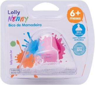 Bico de Mamadeira Lolly O T2 Silicone para Líquidos Ralos
