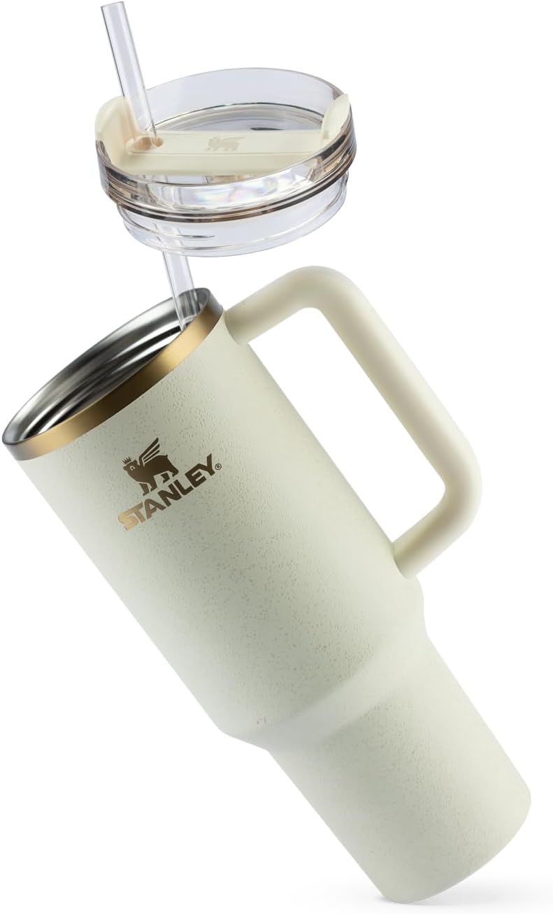 Copo Stanley Quencher 2.0 1,18L Aço Inox Térmico Cream Moon 3 Copo Stanley Quencher 2.0 1,18L Aço Inox Térmico Cream Moon - Imagem 3