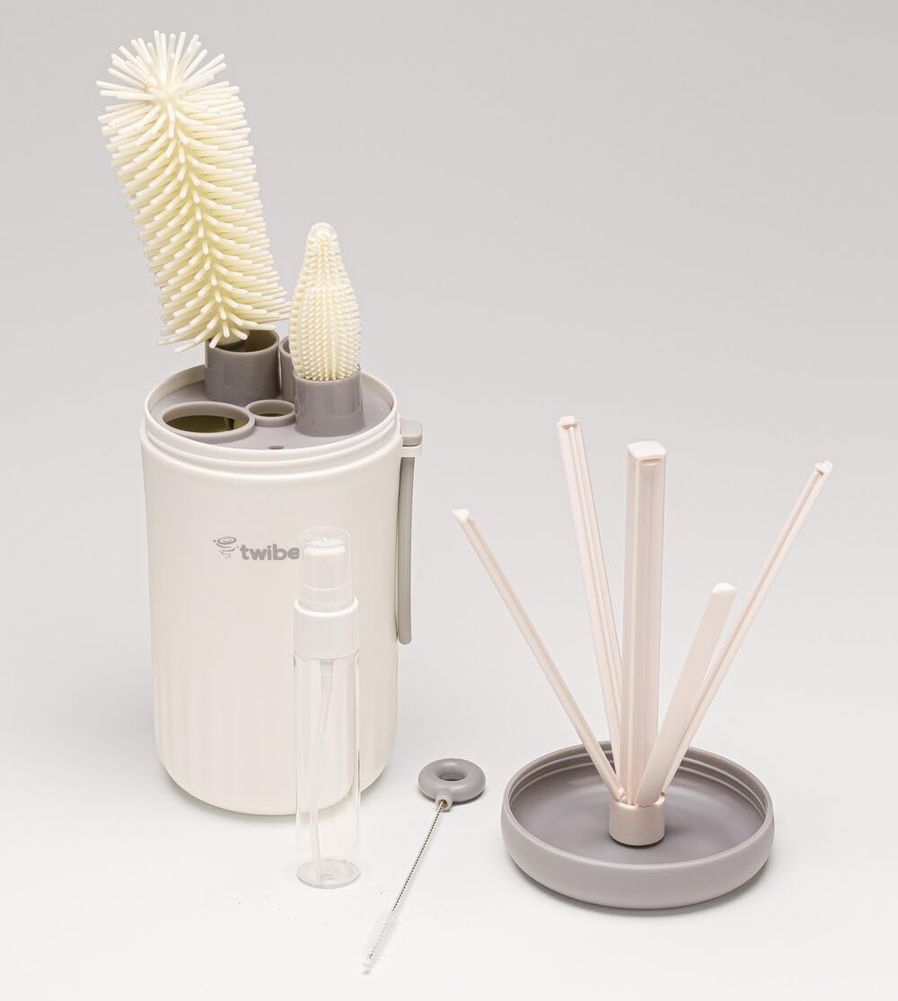 Kit Limpeza de Mamadeira Twibex BE26C com Estojo Portátil 1 Kit Limpeza de Mamadeira Twibex BE26C com Estojo Portátil