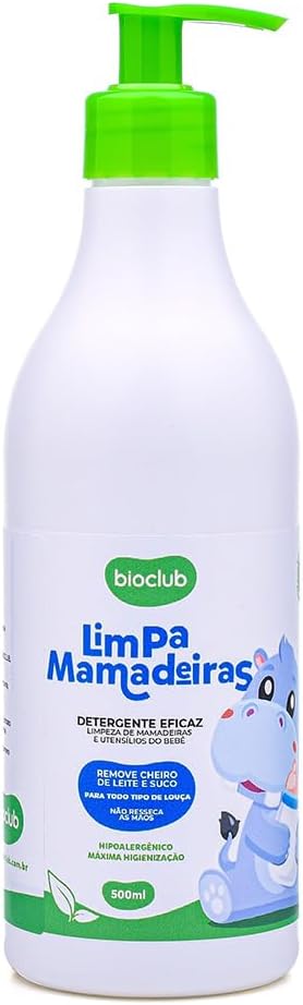 Detergente para Mamadeiras BioClub 500ml Limpeza Vegetal
