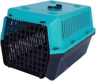 Caixa Transporte Pet Alvorada N3 Azul para Cães e Gatos 15kg