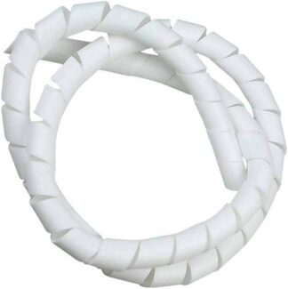 Organizador de Cabos Force Line Espiral Branco 1.5 metros