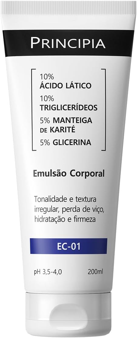 Emulsão Corporal Principia 10% Ácido Lático Hidratante 200ml 1 Emulsão Corporal Principia 10% Ácido Lático Hidratante 200ml