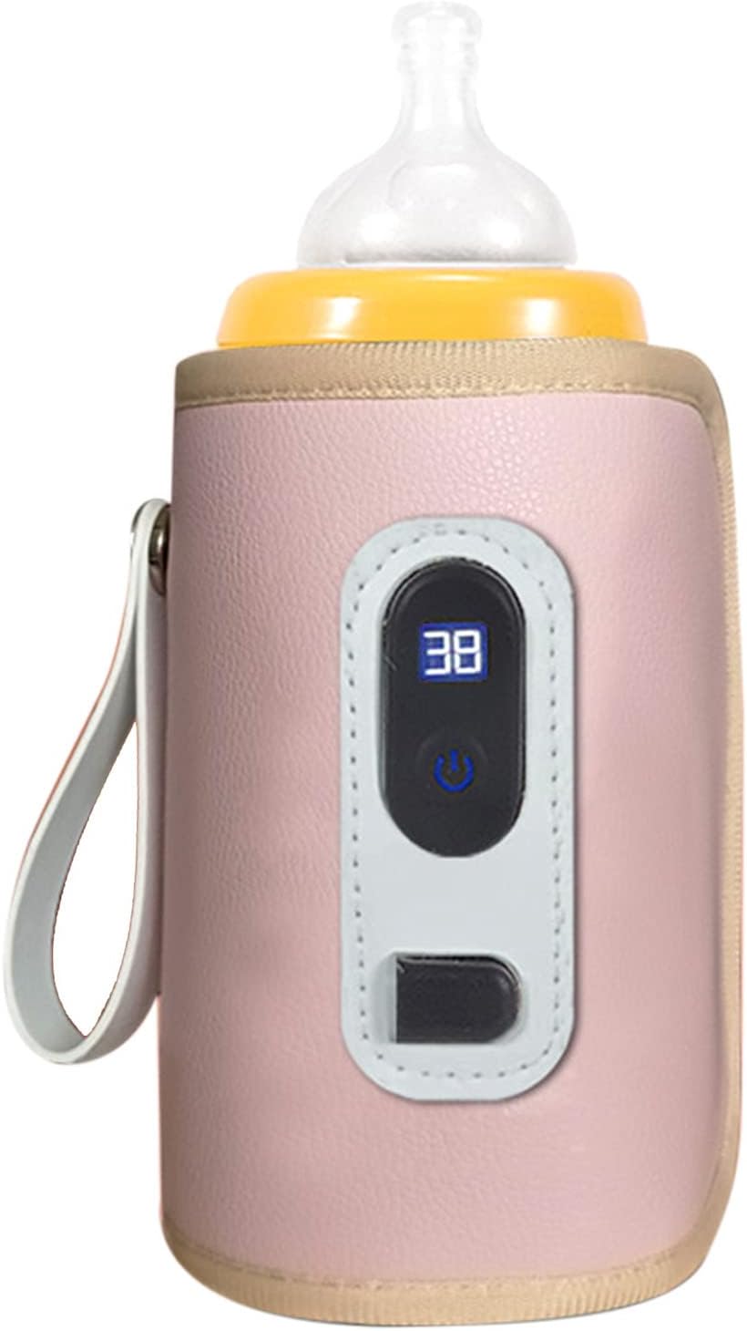 Aquecedor de Mamadeira USB Portátil com Tela LCD Rosa 2 Aquecedor de Mamadeira USB Portátil com Tela LCD Rosa - Imagem 2