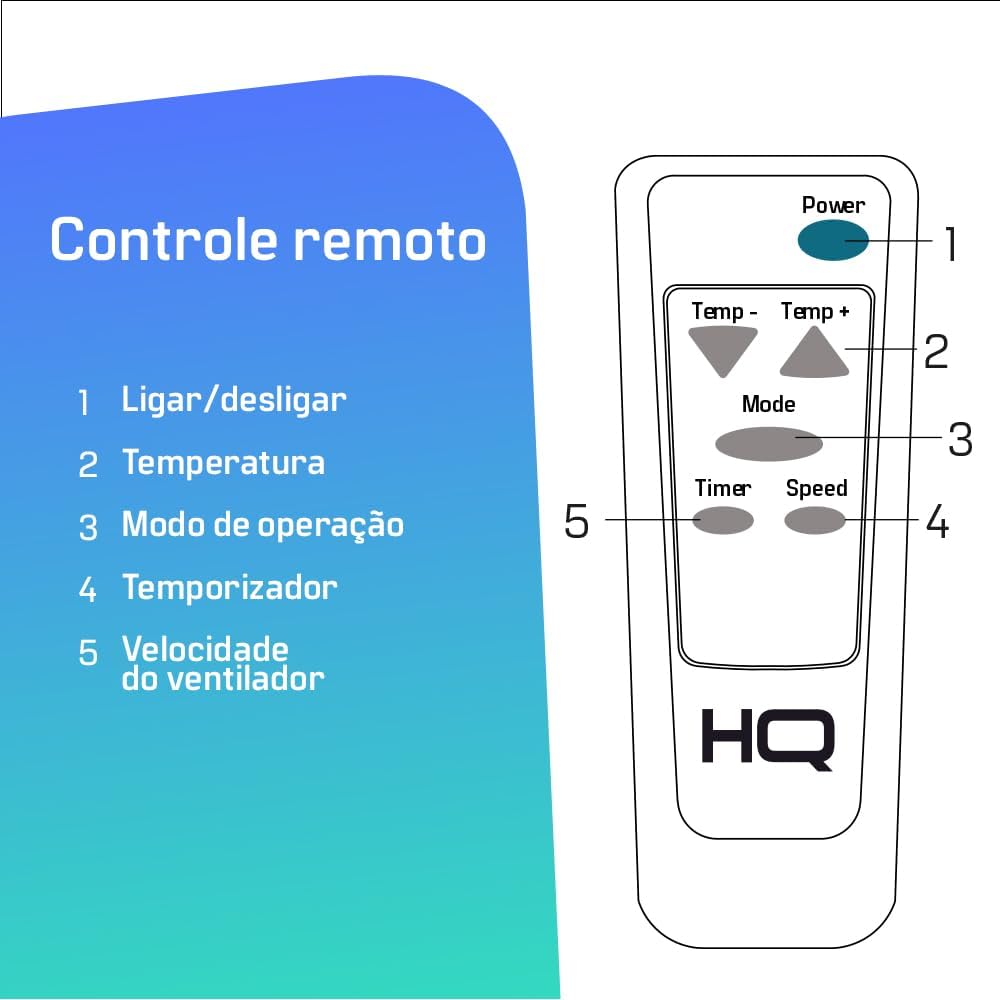 Ar Condicionado Portátil HQ 10.500 BTU Frio Branco Econômico 6 Ar Condicionado Portátil HQ 10.500 BTU Frio Branco Econômico - Imagem 6