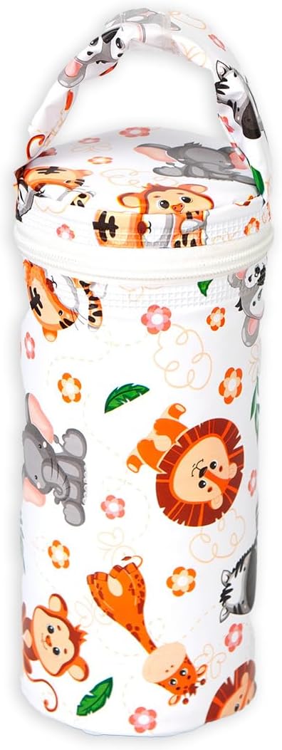 Porta Mamadeira Térmico Infantil Impermeável 1 Litro Safari 1 Porta Mamadeira Térmico Infantil Impermeável 1 Litro Safari