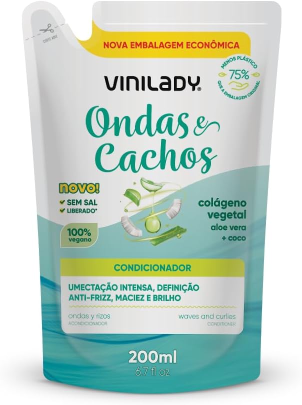 Condicionador Vinilady Ondas e Cachos Umectação e Definição 1 Condicionador Vinilady Ondas e Cachos Umectação e Definição