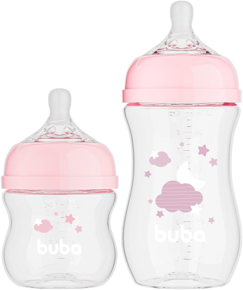 Mamadeira Buba Easy Flow Kit 2 Unidades Anticólica Rosa 2 Mamadeira Buba Easy Flow Kit 2 Unidades Anticólica Rosa - Imagem 2