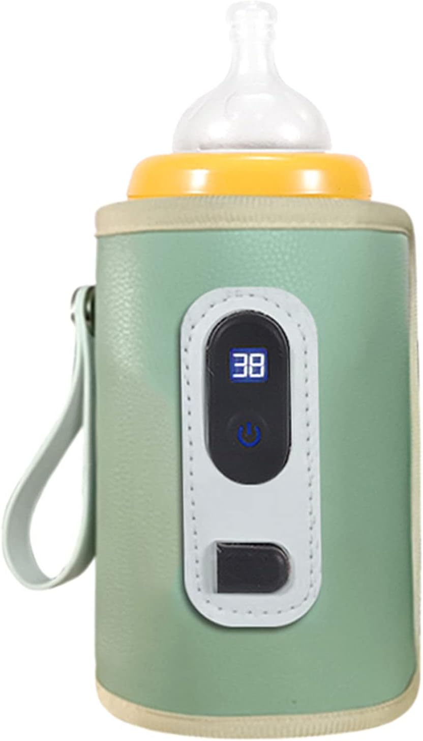 Aquecedor de Mamadeira ZJchao Portátil USB com Tela LCD Verde 3 Aquecedor de Mamadeira ZJchao Portátil USB com Tela LCD Verde - Imagem 3