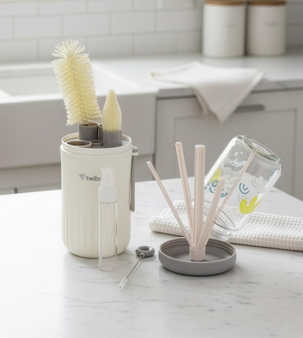 Kit Limpeza de Mamadeira Twibex BE26C com Estojo Portátil 2 Kit Limpeza de Mamadeira Twibex BE26C com Estojo Portátil - Imagem 2