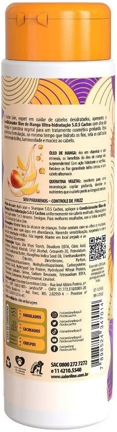 Condicionador Salon Line SOS Cachos Óleo de Manga 300ml 4 Condicionador Salon Line SOS Cachos Óleo de Manga 300ml - Imagem 4
