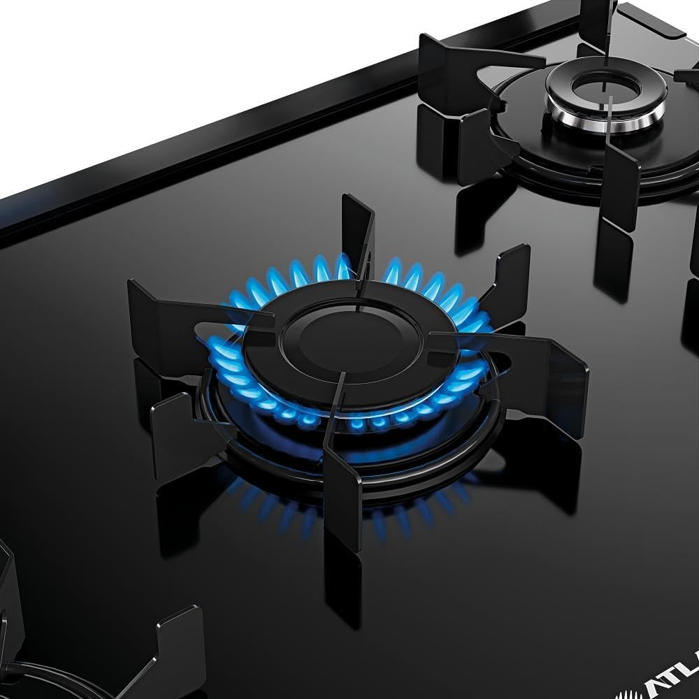 Fogão 5 Bocas Atlas Mônaco Top Glass Preto Bivolt Automático 7 Fogão 5 Bocas Atlas Mônaco Top Glass Preto Bivolt Automático - Imagem 7