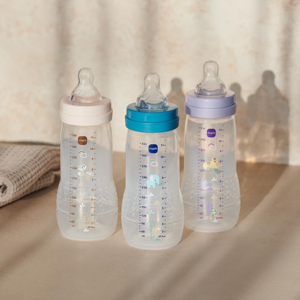 Mamadeira MAM Easy Active 330ml Rosa com Bico de Silicone 3 Mamadeira MAM Easy Active 330ml Rosa com Bico de Silicone - Imagem 3