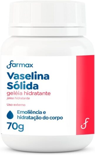 Vaselina Farmax Oficinais Transparente 70g Hidratante Corporal