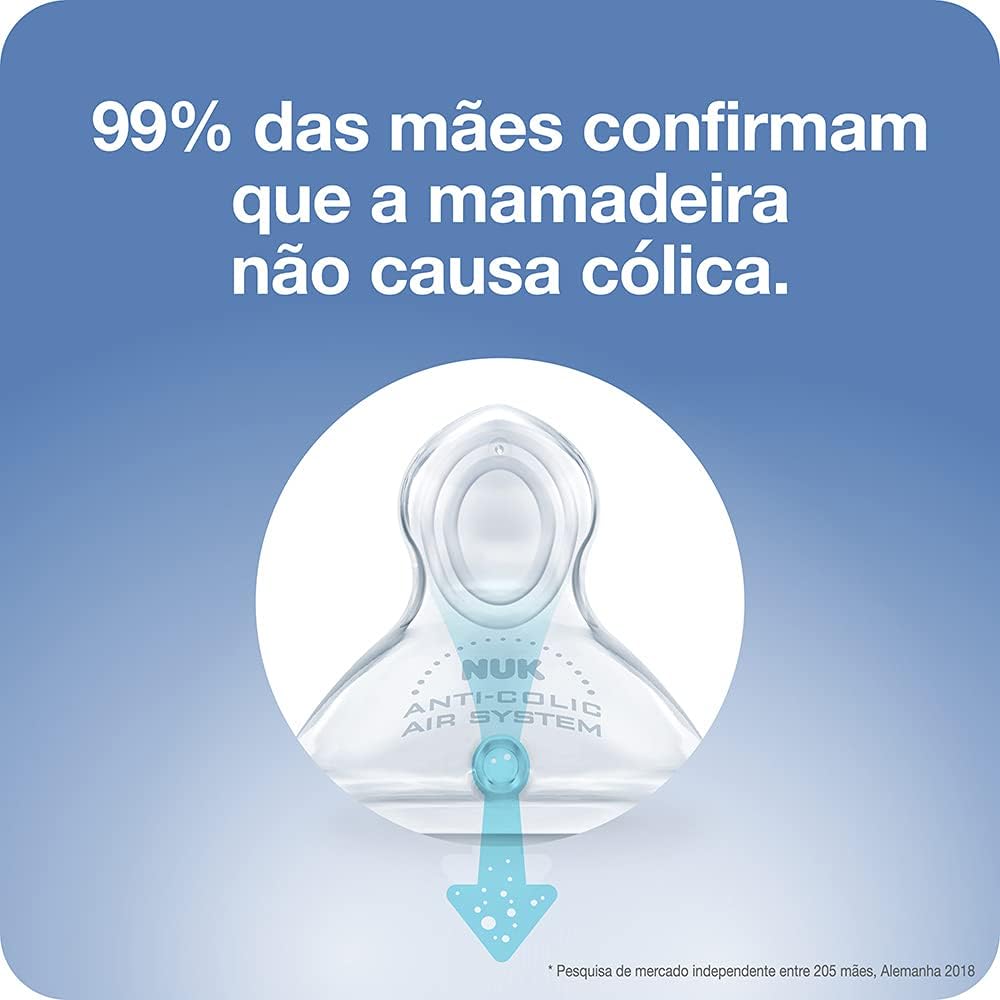 Mamadeira NUK First Choice 300ml com Controle de Temperatura 3 Mamadeira NUK First Choice 300ml com Controle de Temperatura - Imagem 3