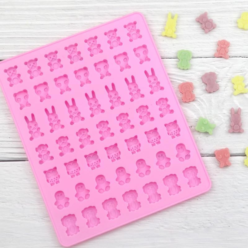 Molde de Silicone Mini Bichos para Doces com 49 Cavidades 3 Molde de Silicone Mini Bichos para Doces com 49 Cavidades - Imagem 3