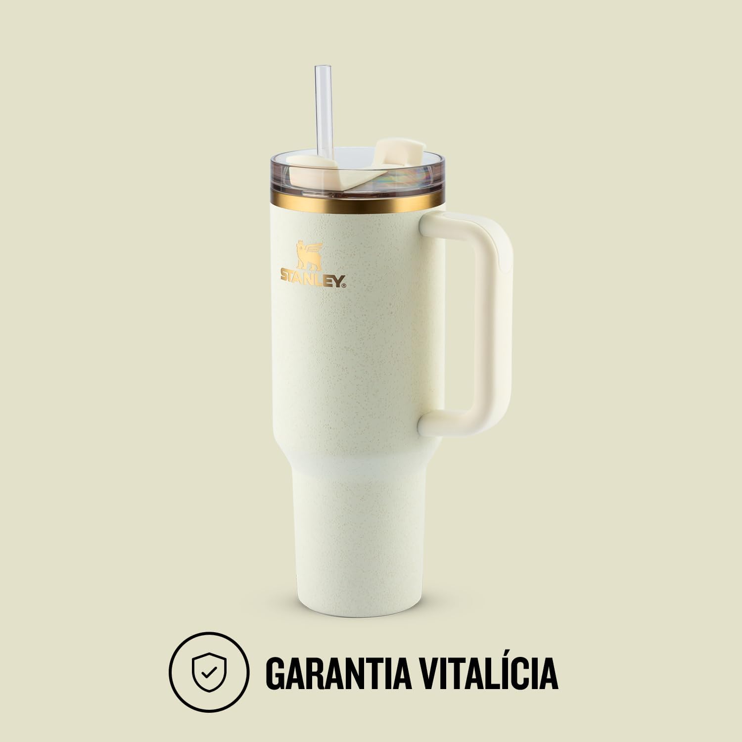Copo Stanley Quencher 2.0 1,18L Aço Inox Térmico Cream Moon 7 Copo Stanley Quencher 2.0 1,18L Aço Inox Térmico Cream Moon - Imagem 7