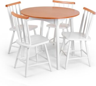 Jogo de Jantar TreeArbor Colonial Clássico 4 Cadeiras Redondo