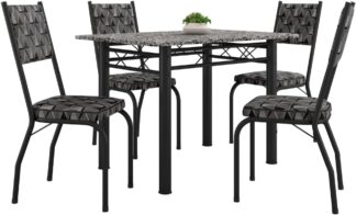 Conjunto Sala de Jantar Artefamol Diana Mesa Granito 4 Cadeiras