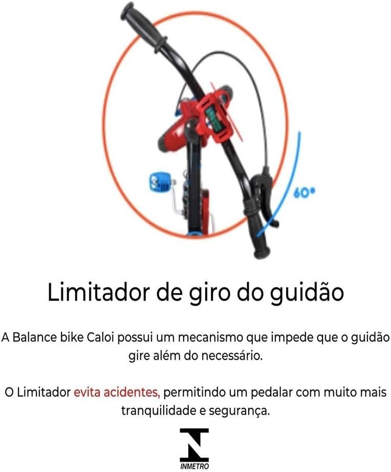 Bicicleta Infantil Nathor Balance Bike Vermelha Aço Carbono 4 Bicicleta Infantil Nathor Balance Bike Vermelha Aço Carbono - Imagem 4