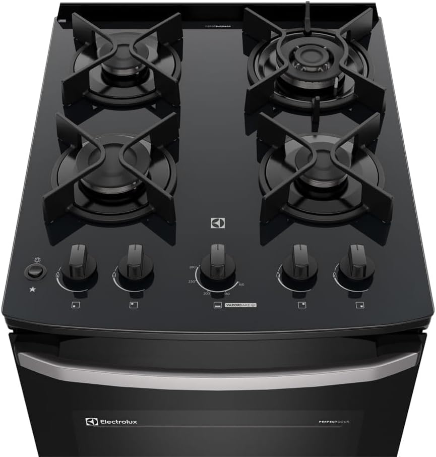 Fogão 4 Bocas Electrolux Efficient FE4GG Mesa Vidro Tripla Chama 4 Fogão 4 Bocas Electrolux Efficient FE4GG Mesa Vidro Tripla Chama - Imagem 4