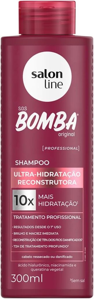 Shampoo Salon Line SOS Bomba Ultra-Hidratação Reconstrutora 300ml