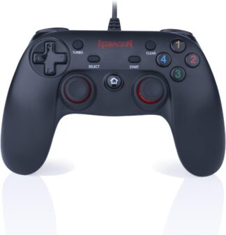 Controle com Fio Redragon Saturn G807 Joystick para PC Preto